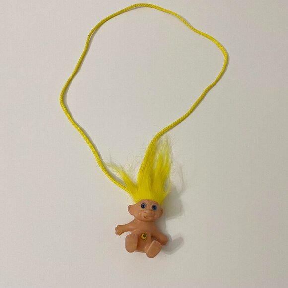 Vintage Troll Doll Necklace Made in Korea Collectible Toy - Picture 3 of 16